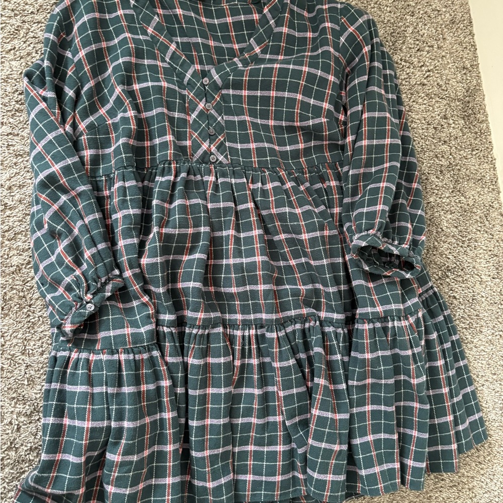 Madewell Flannel Colette Mini Dress